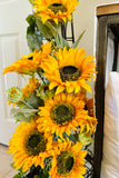 Set of 4 Sunflower Stems