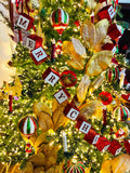 Merry Christmas Block Garland