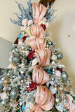 2.5''W Luxury Pink Wired Christmas Ribbon Choice of