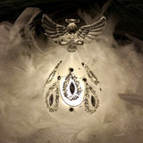 Jeweled Illuminated Glass Angel