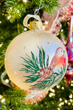 Winter Songbirds European Glass Ornaments