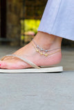 Triple Starfish Ankle Bracelet
