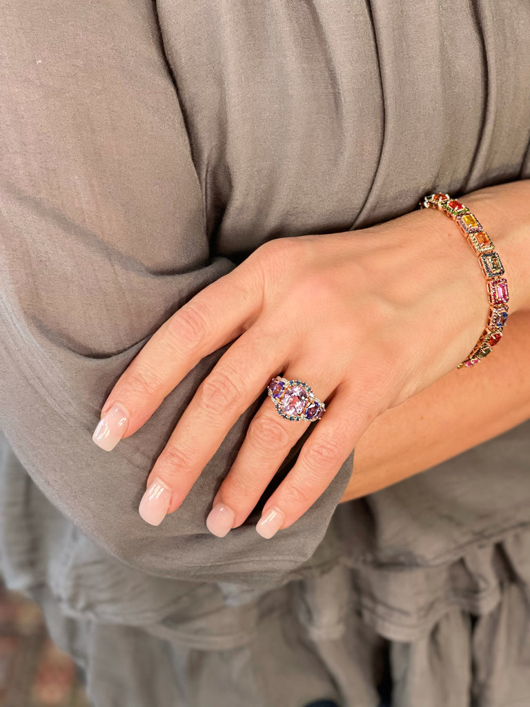 Colors of Sapphire and Multi Gemstone Bracelet