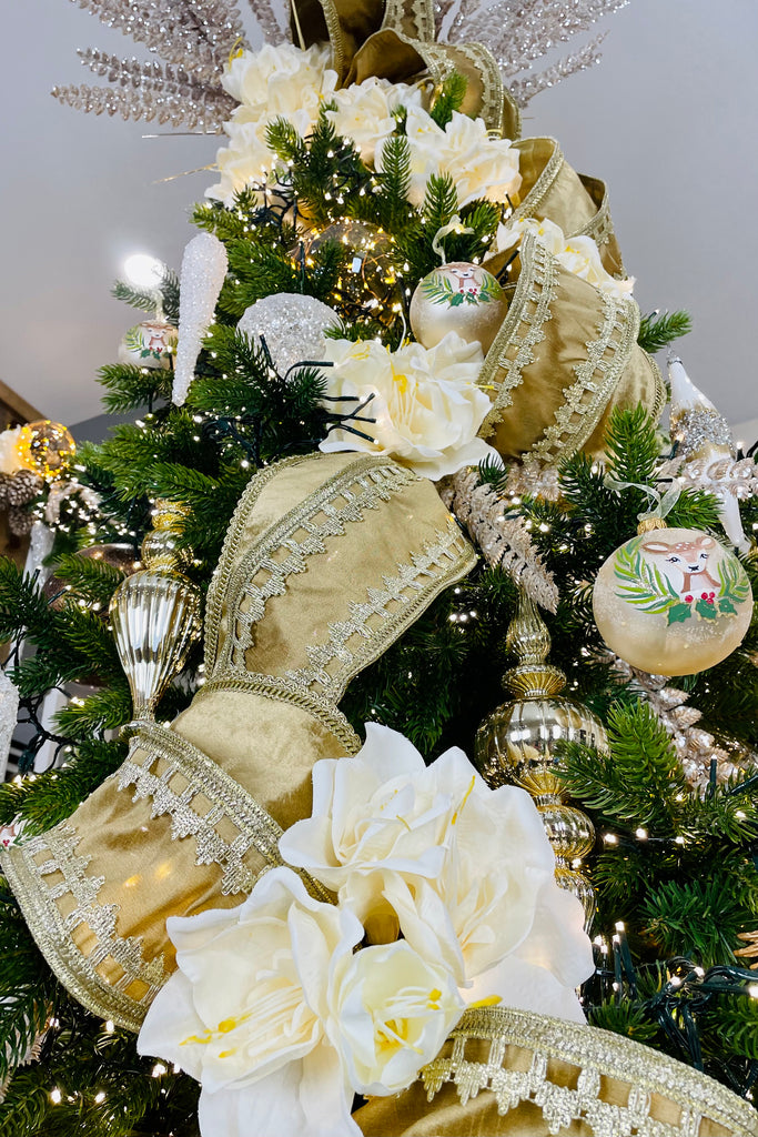 Baby Deer European Glass Ornaments, Set of 6