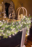 The Stars in the Sky Pre-Lit Christmas Garland with White Lights