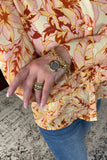 Set of 5 Designer Inspired Cross Design Mixed Stack Rings