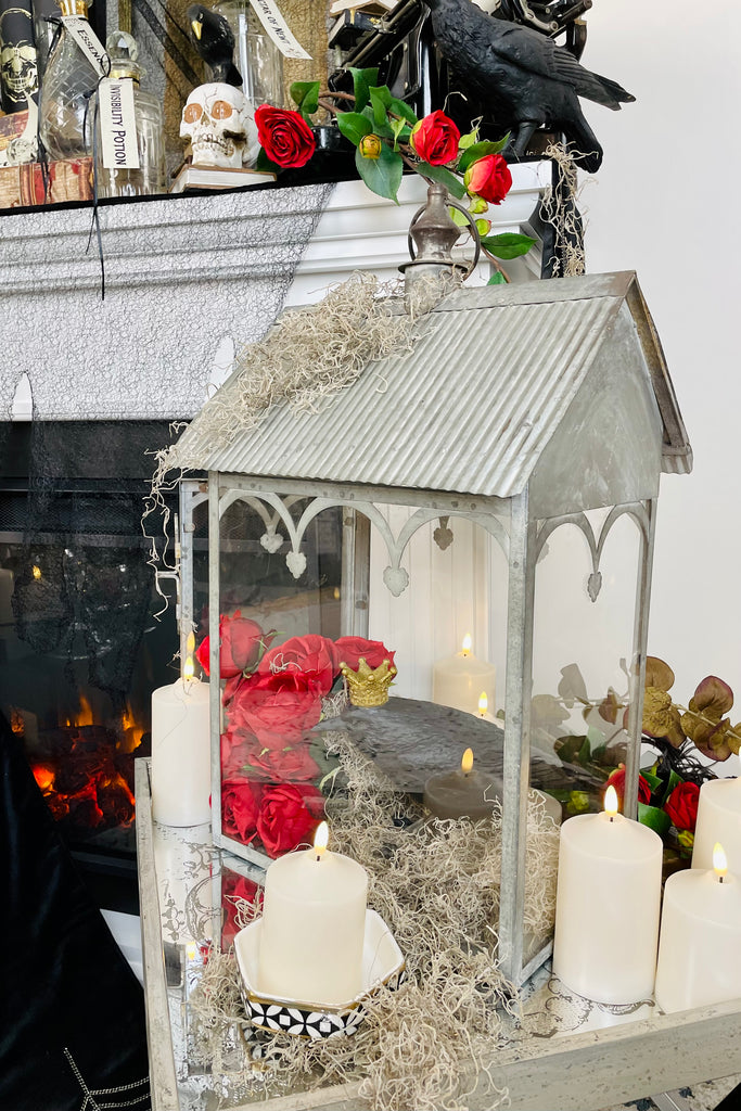 24" Antiqued Terrarium Lantern