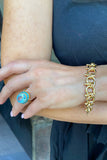 Italian Handmade Bold Equestrian Status Link Bracelet