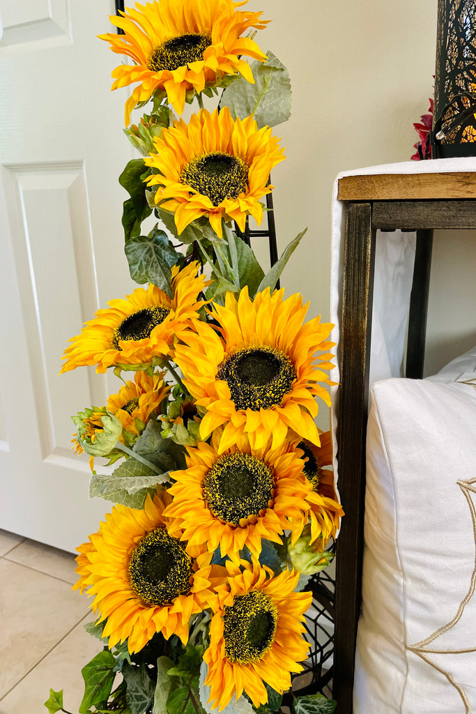 Set of 4 Sunflower Stems