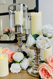 One Dozen Real Touch White Roses