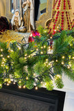 The Stars in the Sky Pre-Lit Christmas Garland with White Lights