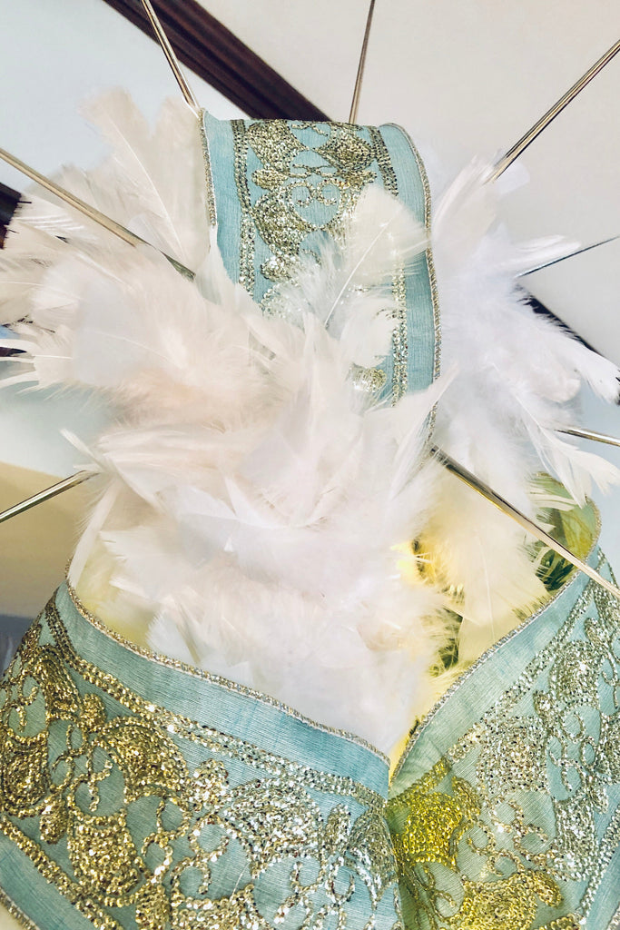 Set of 2 Luxury Snowy White Feather Boas