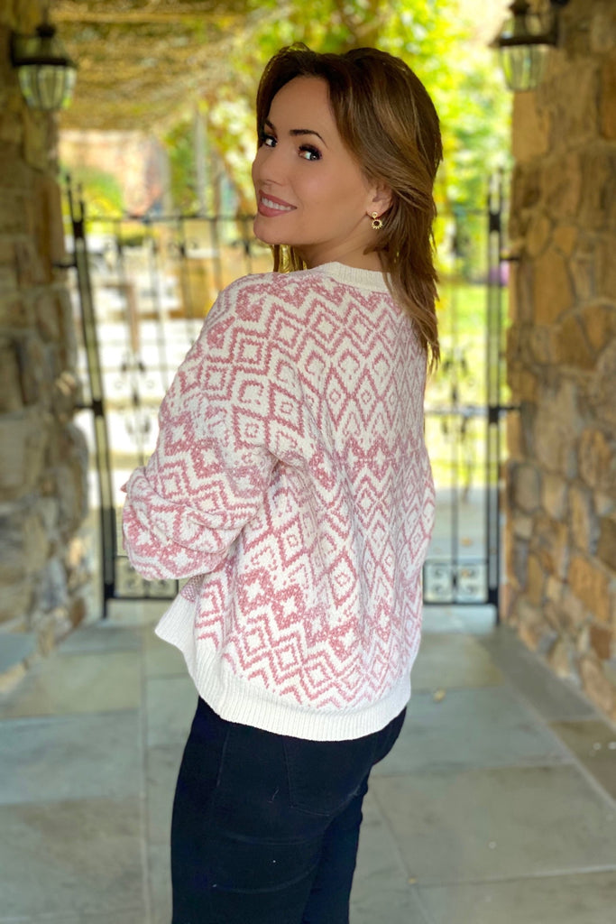 Pink Alpine Sweater