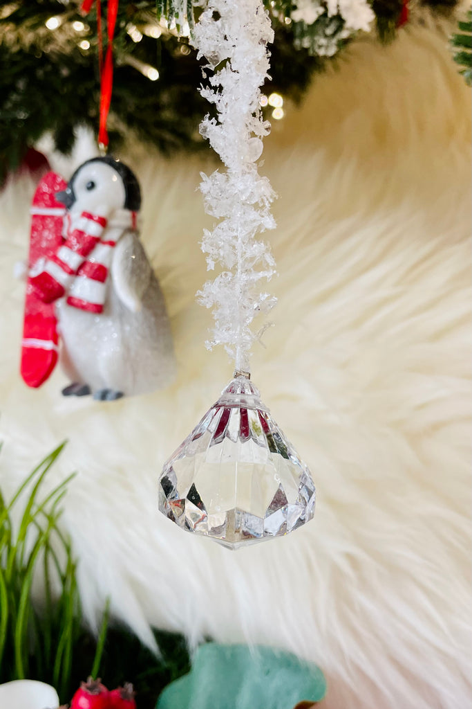 Set of 3 Icicle Garlands with Jewel Ends