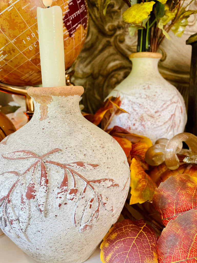 Mediterranean Resin Vase Set of 2