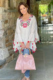 Ivory Embroidered Caftan
