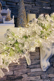 The Stars in the Sky Pre-Lit Christmas Garland with White Lights