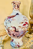 Ceramic Pheasant Vase with Pedestal