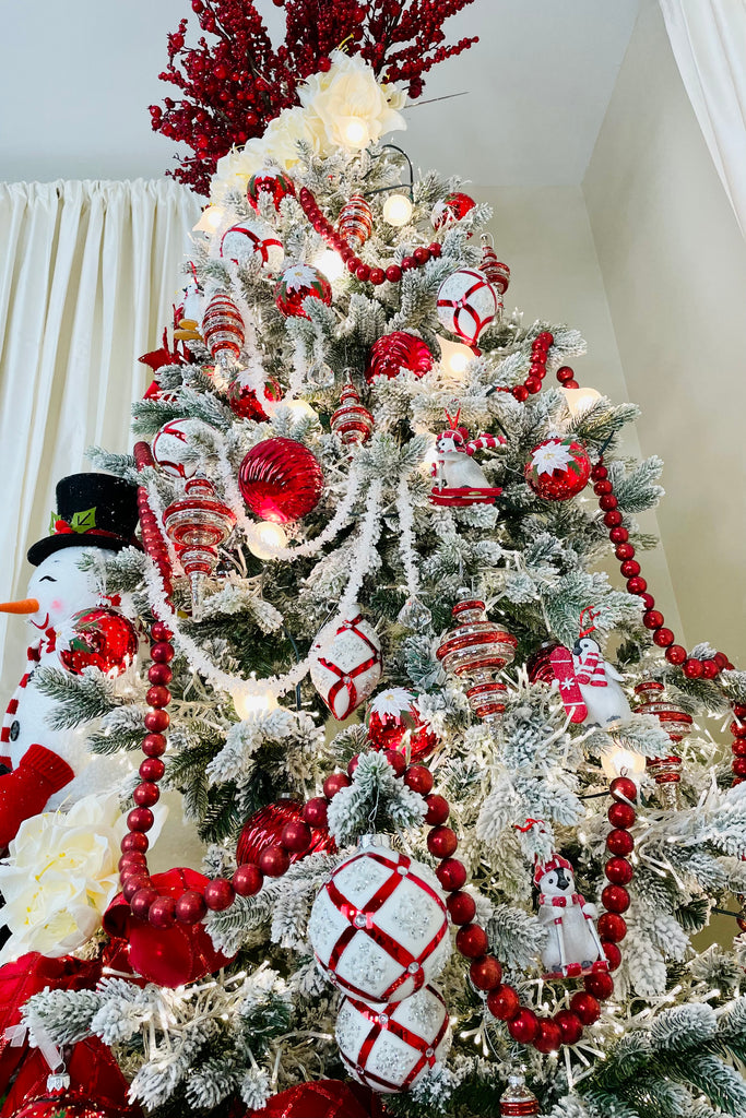 Set of 3 Icicle Garlands with Jewel Ends