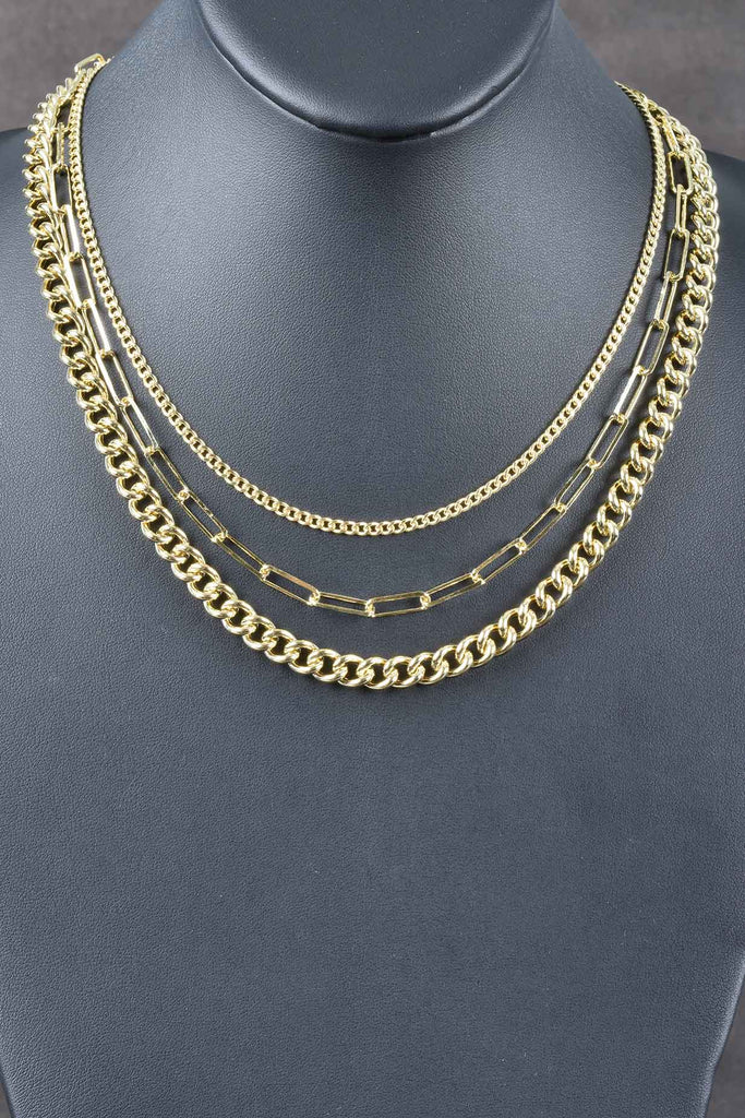 Italian 4-in-1 Draped Chains Necklace