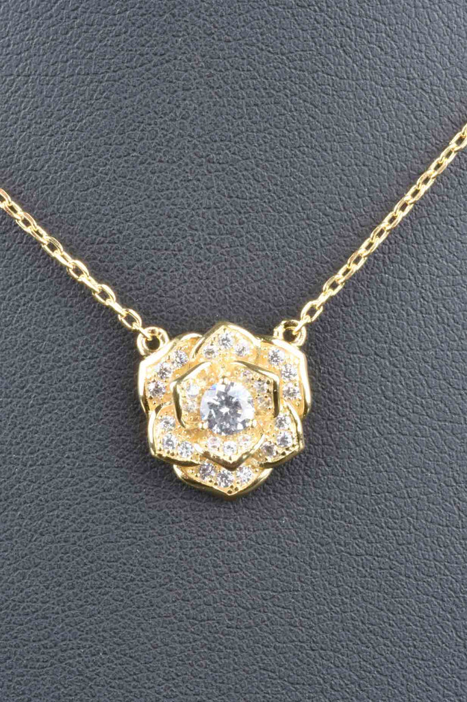 Sterling Handmade Designer Inspired Flower Necklace