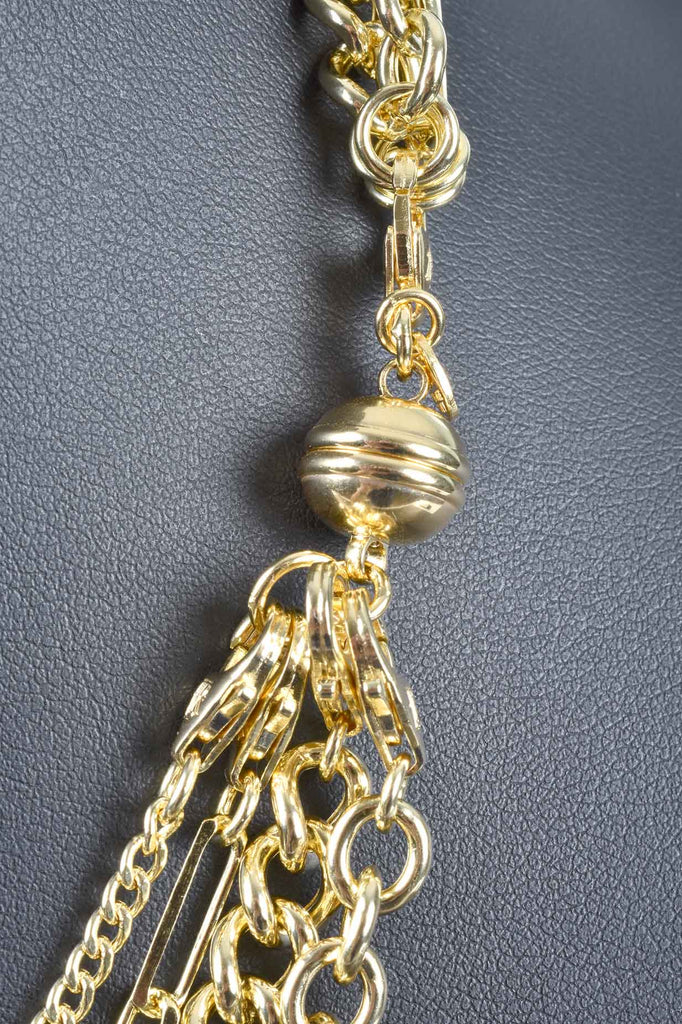 Italian 4-in-1 Draped Chains Necklace