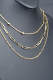 Italian Handmade 3-in-1 Draped Chains Necklace