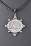 Special Edition Italian Caravelle Lire Coin Pendant with chain and Leather Cord, a Love Note