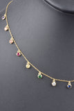 Sterling Handmade Bezel set Drop Necklace
