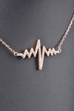Sterling Handmade Reversible Heartbeat Love Necklace