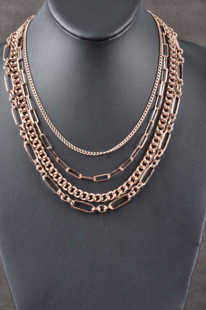 Italian 4-in-1 Draped Chains Necklace