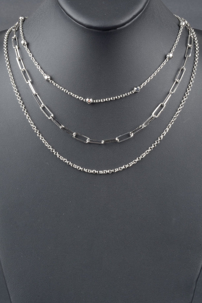 Italian Handmade 3-in-1 Draped Chains Necklace