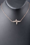 Sterling Handmade Reversible Heartbeat Love Necklace