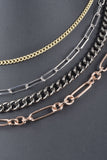 Italian 4-in-1 Draped Chains Necklace