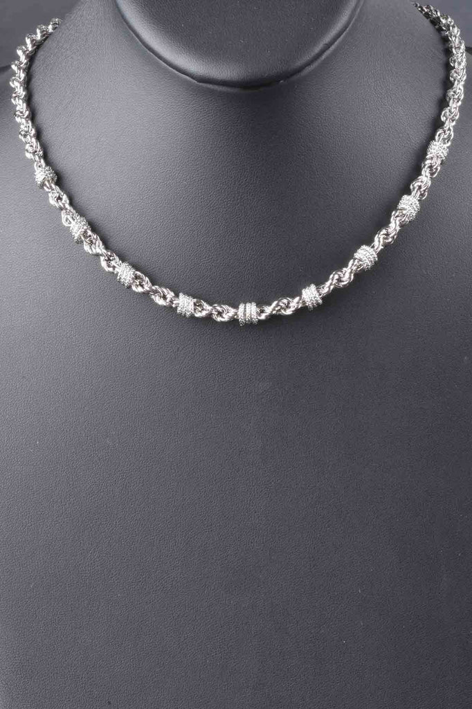 Italian Handmade Status Woven Rope Necklace