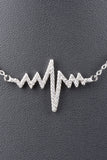 Sterling Handmade Reversible Heartbeat Love Necklace
