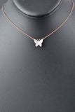 Sterling 1/4ct Diamond Handmade Butterfly Necklace