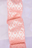2.5''W Luxury Pink Wired Christmas Ribbon Choice of