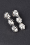 Maharaja Triple Polki Diamond Drop Earrings