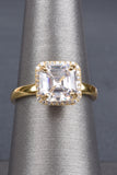 Handmade Asscher Cut Octagonal Band Ring