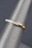 1/4ct Diamond Double Row Pave Stack Ring