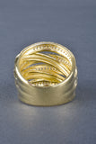 Sterling Dimensional Pave Highway Design Ring