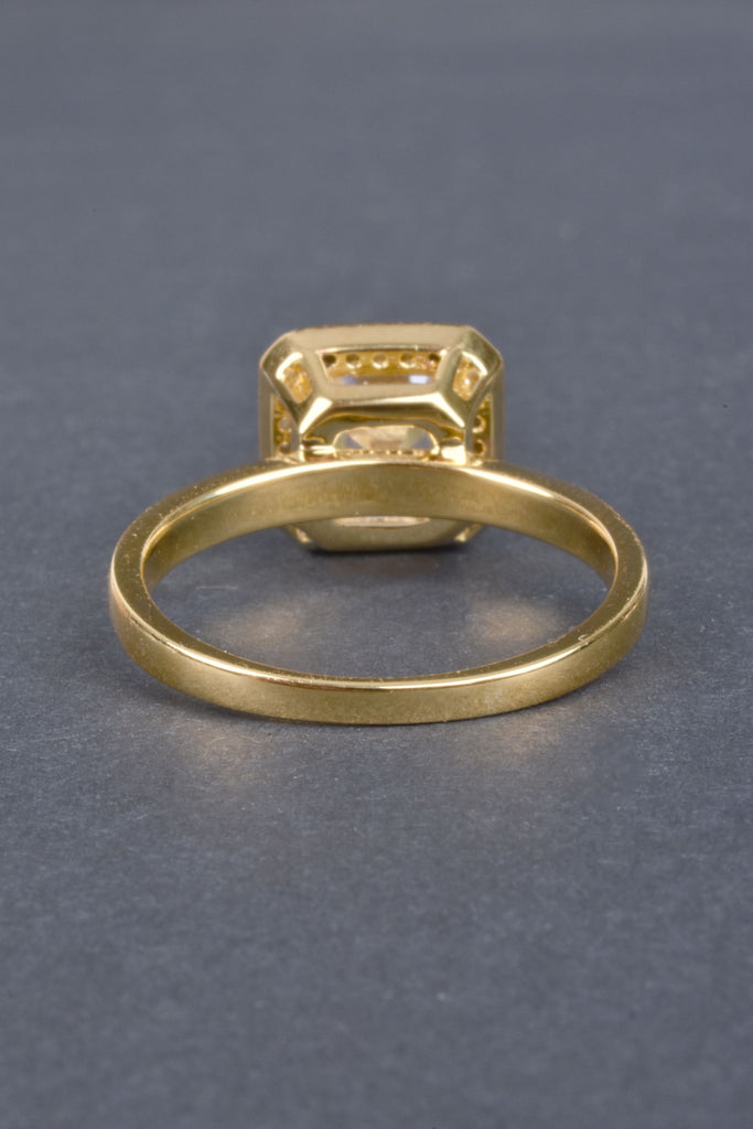 Handmade Asscher Cut Octagonal Band Ring