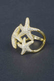 Triple Pave Starfish Ring