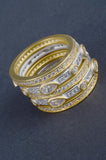 Set of 5 Designer Inspired Mixed Stack Rings