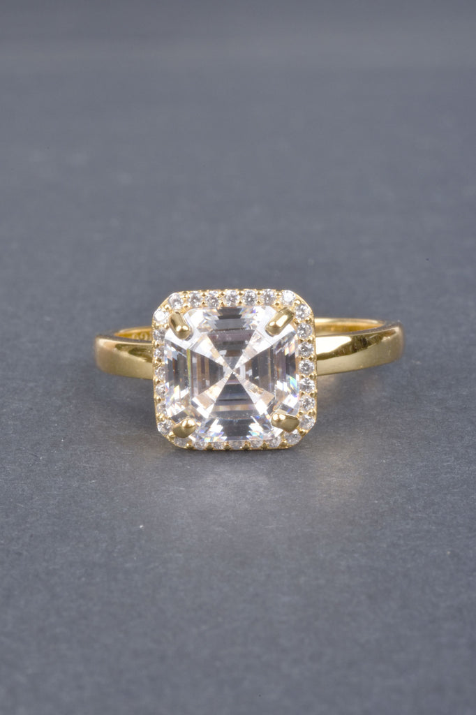 Handmade Asscher Cut Octagonal Band Ring