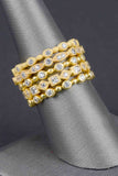 Set of 5 Couture Inspired Petite Mixed Stack Rings