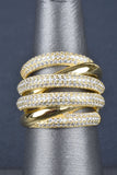 Sterling Dimensional Pave Highway Design Ring