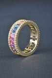 Handmade Multi-Color Eternity Ring