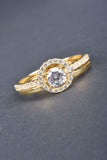 Handmade 2-In-1 Halo Border Ring with Pave Detail
